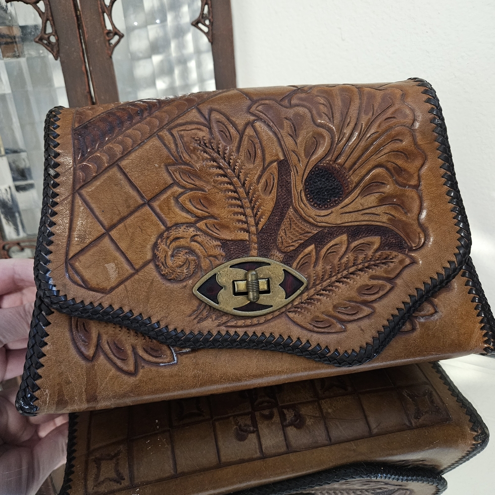 Brown Leather Handbag